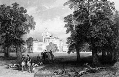Château Gordon, gravé par Robert Sands, 1837